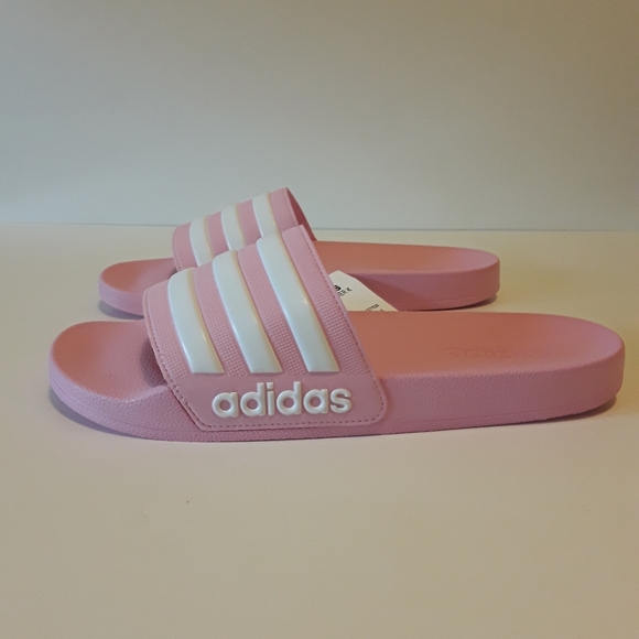 adidas pink slippers
